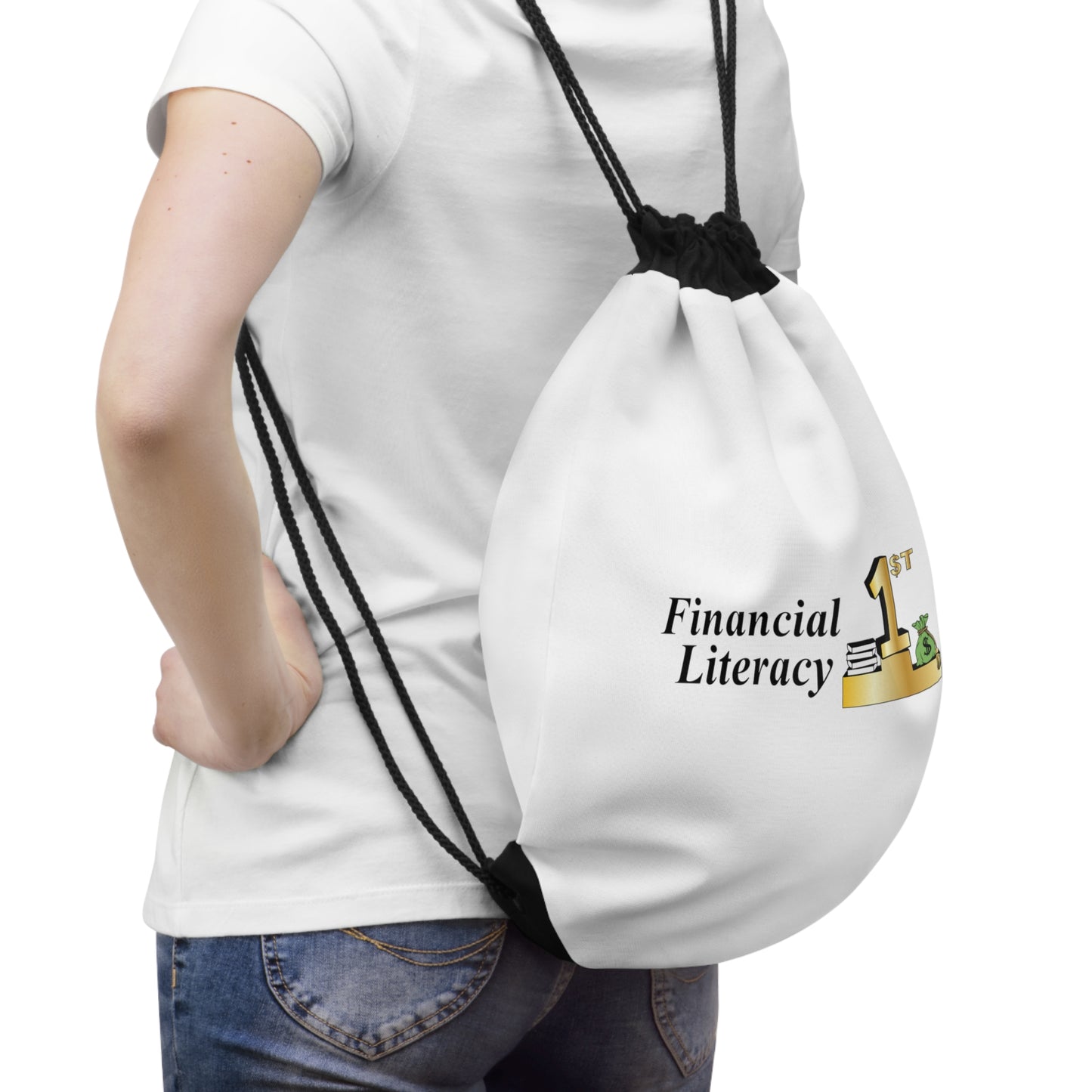 Financial Literacy Drawstring Bag